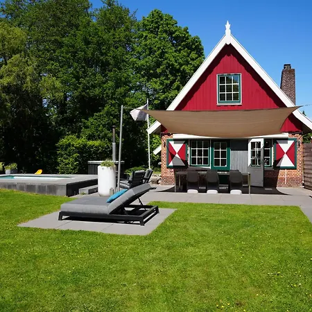 De Noteboom 6-persoons, Verwarmd Prive Zwembad, Hottub, Overdekte Lounge Met Haard, Panorama Sauna, Sunshower, Luxe, Wifi *