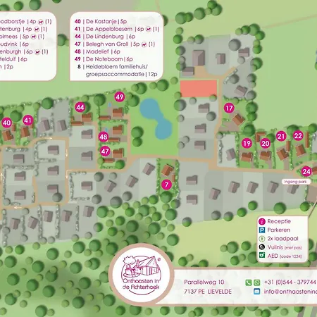 De Noteboom 6-persoons, Verwarmd Prive Zwembad, Hottub, Overdekte Lounge Met Haard, Panorama Sauna, Sunshower, Luxe, Wifi Ferienhaus Lievelde