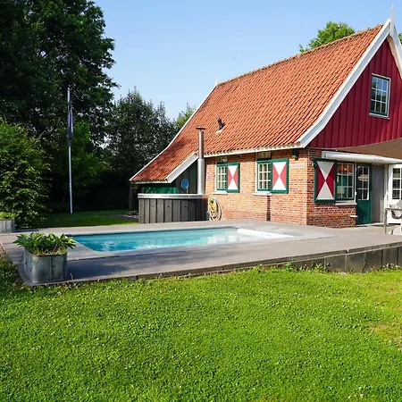 Nyaraló De Noteboom 6-persoons, Verwarmd Prive Zwembad, Hottub, Overdekte Lounge Met Haard, Panorama Sauna, Sunshower, Luxe, Wifi *