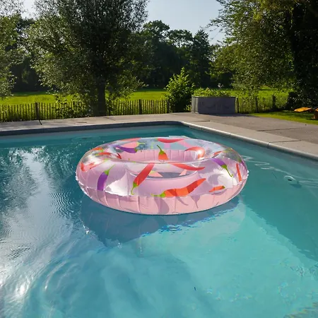 De Noteboom 6-persoons, Verwarmd Prive Zwembad, Hottub, Overdekte Lounge Met Haard, Panorama Sauna, Sunshower, Luxe, Wifi