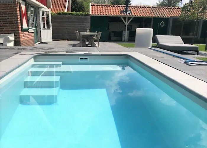 De Noteboom 6-persoons, Verwarmd Prive Zwembad, Hottub, Overdekte Lounge Met Haard, Panorama Sauna, Sunshower, Luxe, Wifi Ferienhaus *