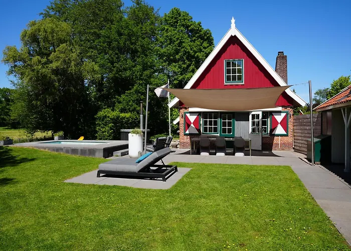 De Noteboom 6-persoons, Verwarmd Privé Zwembad, Hottub, Overdekte Lounge Met Haard, Panorama Sauna, Sunshower, Luxe, Wifi *